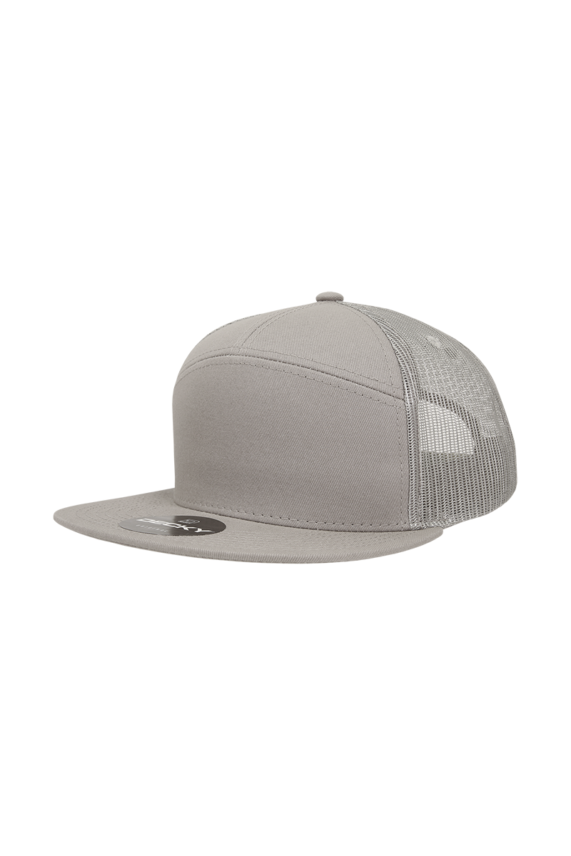 Decky 7 Panel Flat Bill Trucker McCrearysTees