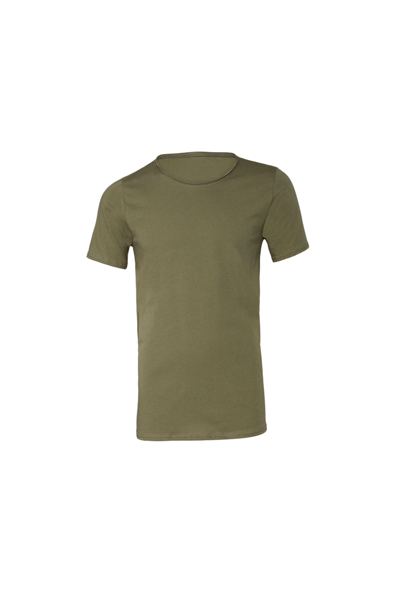 BELLA+CANVAS Men's Jersey Raw Neck Tee | McCrearys-Tees-