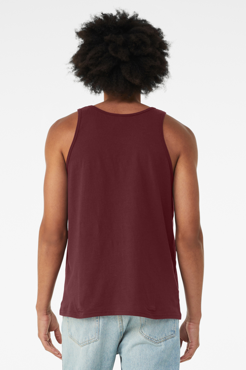 Bella Canvas Unisex Jersey Tank Top - XS Green Triblend, 4.2 Oz Combed Cotton