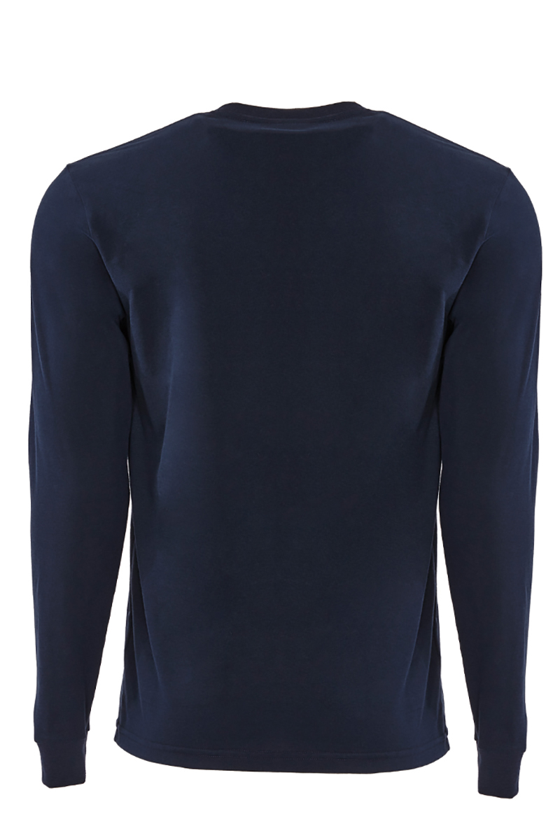 Next Level Unisex Sueded Long-Sleeve Crew Neck Shirt – Black, Medium, 60% Cotton/40% Polyester