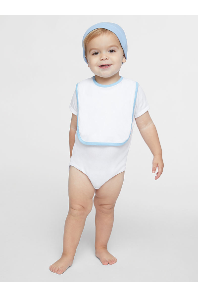Rabbit Skins Infant Contrast Jersey Bib