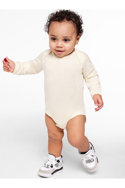 Rabbit Skins Infant Long Sleeve Jersey Bodysuit
