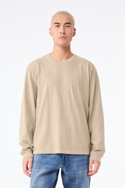 BELLA+CANVAS Unisex Heavyweight Garment Dye Long Sleeve Tee