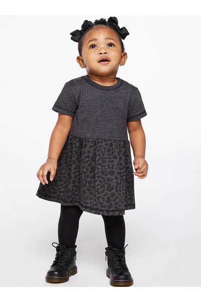 Rabbit Skins Infant Girls Fine Jersey Dress