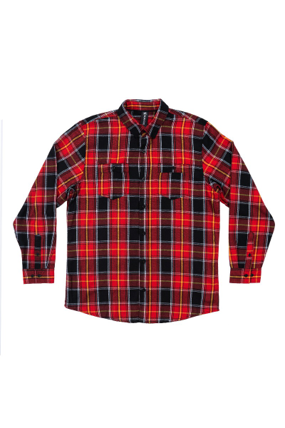 Burnside Mens Solid Flannel Shirt
