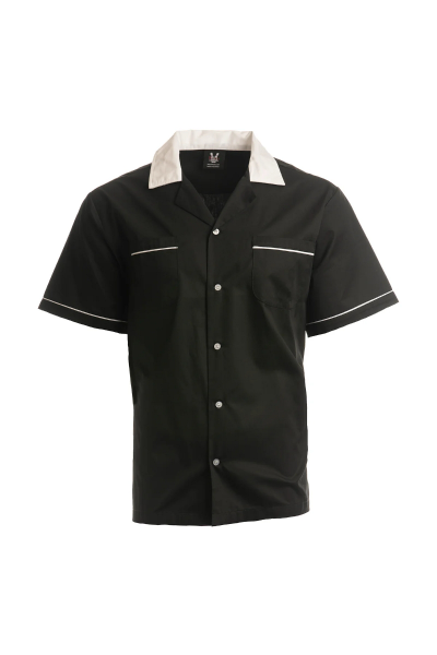 Hilton HILTON Back Print Open Collar Bowling Shirt Men's L /eaa447545