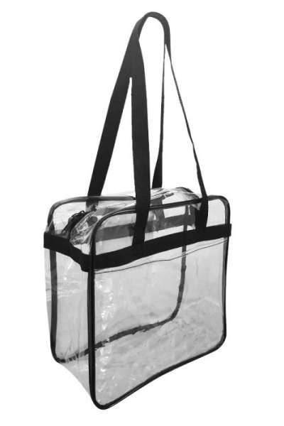 OAD Clear Zip Tote w/Top and Bottom Gusset