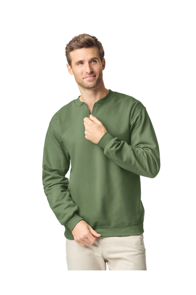 Gildan Softstyle Midweight Adult Fleece 1/4 Zip Sweatshirt