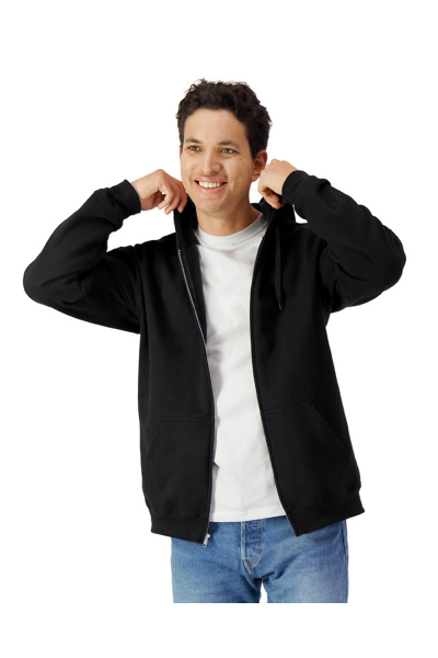 Gildan Softstyle Midweight Fleece Adult Full Zip Hooded Sweatshirt