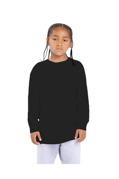 Shaka Wear 6.0 ounce Kids Crew Long Sleeve Tee